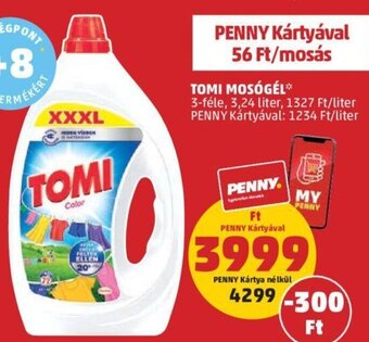 PENNY Tomi Mosógél 3,24 l ajánlat