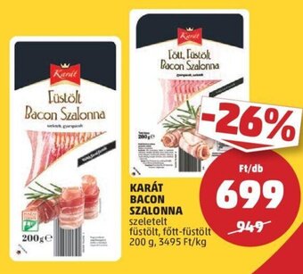 PENNY Karát Bacon szalonna 200 g ajánlat