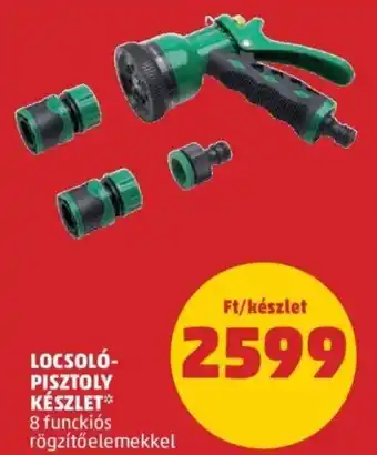 Locsoló- pisztoly készlet 1 készlet