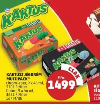 Kaktusz Jégkrém multipack 9 x 45 / 46 ml