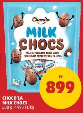 PENNY Choco'La Milk chocs 200 g ajánlat