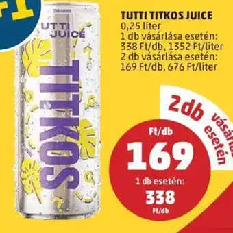 Tutti Titkos juice 0,25 l