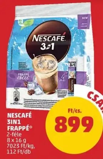 PENNY Nescafé 3in1 frappé 8 x 16 g ajánlat