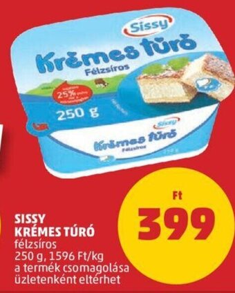 PENNY Sissy Krémes túró 250 g ajánlat
