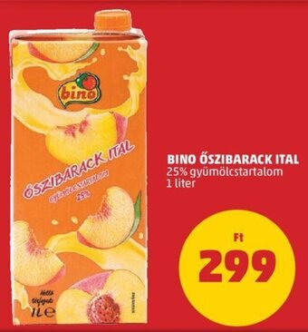 PENNY Bino Őszibarack ital 1 l ajánlat