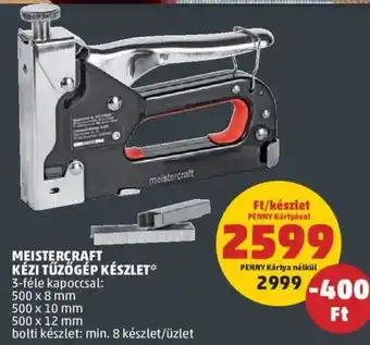 PENNY Meistercraft Kézi tűzőgép készlet ajánlat