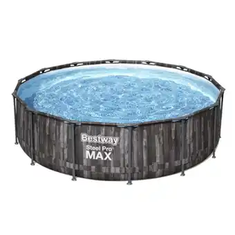 Bestway naxos fa hatású fémvázas medence szett 427x107cm