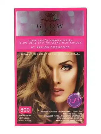 Rossmann Kallos glow hajfesték, 800 világos szőke - 1 db ajánlat