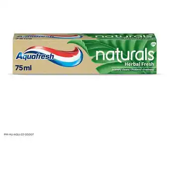 Rossmann Aquafresh naturals herbal fresh fogkrém - 75 ml ajánlat
