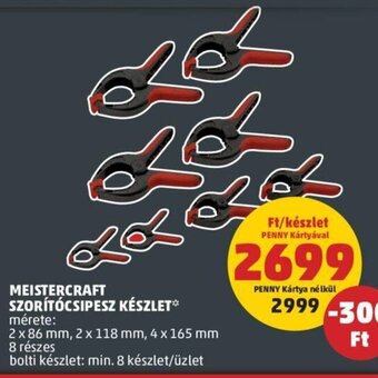 PENNY Meistercraft Szorítócsipesz készlet ajánlat