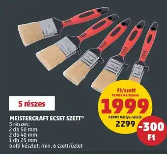 PENNY Meistercraft Ecset szett 5 részes ajánlat