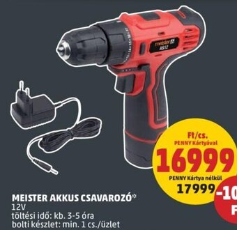 PENNY Meister Akkus csavarozó 1 db ajánlat