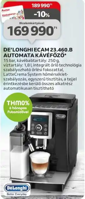 Auchan De'Longhi Ecam 23.460.b automata kávéfőző 1 db ajánlat