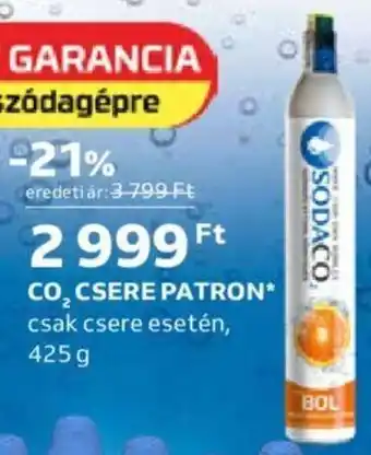 Auchan Sodaco CO₂ csere patron 425 g ajánlat
