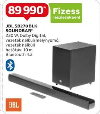 Auchan Jbl sb270 blk soundbar 1 db ajánlat