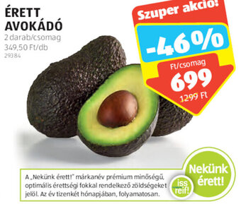 ALDI Érett avokádó 2 db ajánlat