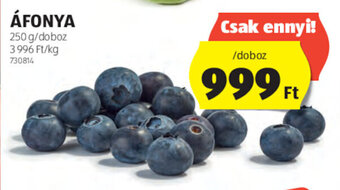 ALDI Áfonya 250 g ajánlat