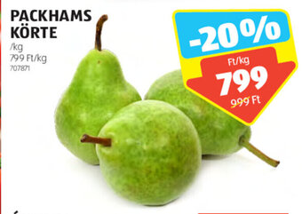 ALDI Packhams körte 1 kg ajánlat