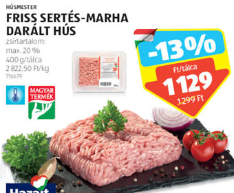 ALDI Húsmester Friss sertés-marha darált hús 400 g ajánlat