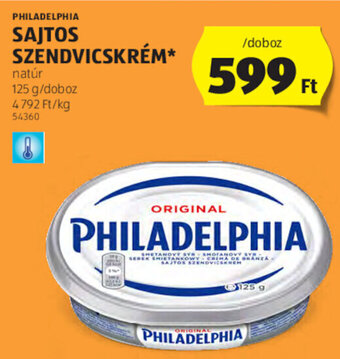 Philadelphia Sajtos szendvicskrém 125 g