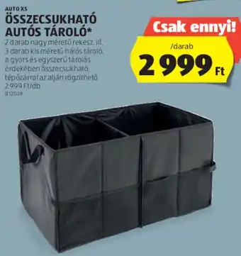 ALDI Auto Xs Összecsukható autós tároló 1 db ajánlat