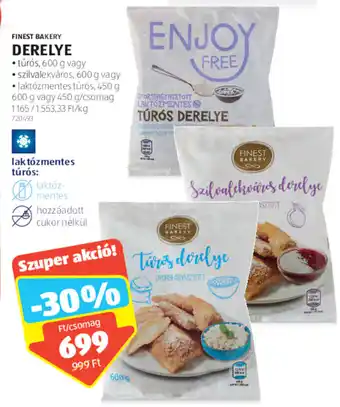 ALDI Finest Bakery Derelye 450 / 600 g ajánlat
