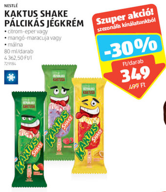ALDI Nestlé Kaktus shake pálcikás jégkrém 80 ml ajánlat