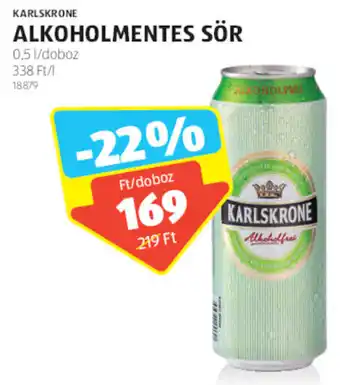 Karlskrone Alkoholmentes sör 0,5 l