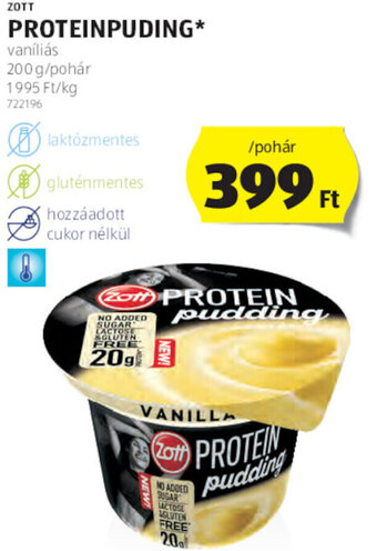 ALDI Zott Proteinpuding 200 g ajánlat