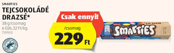 Smarties Tejcsokoládé drazsé 38 g
