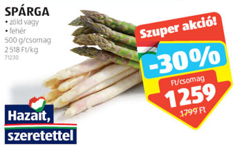 ALDI Spárga 500 g ajánlat