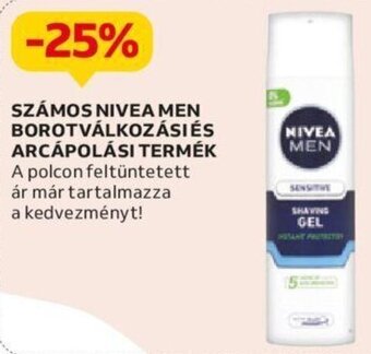 Auchan Számos Nivea men borotválkozási és arcápolási termék ajánlat