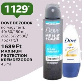 Auchan Dove Dezodor 40 - 150 ml ajánlat