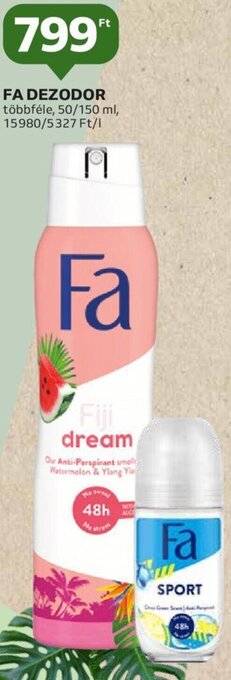 Auchan Fa Dezodor 50 / 150 ml ajánlat