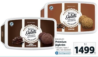Lidl Bon Gelati Prémium jégkrém 1 l ajánlat