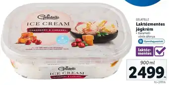 Lidl Gelatelli Laktózmentes jégkrém 900 ml ajánlat