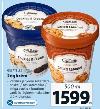 Lidl Gelatelli Jégkrém 500 ml ajánlat