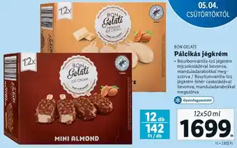 Lidl Bon Gelati Pálcikás jégkrém 12 x 50 ml ajánlat