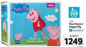 Leone Paw patrol / peppa pig 6 x 60 ml