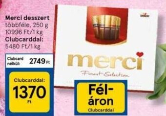 Tesco Merci desszert 250 g ajánlat