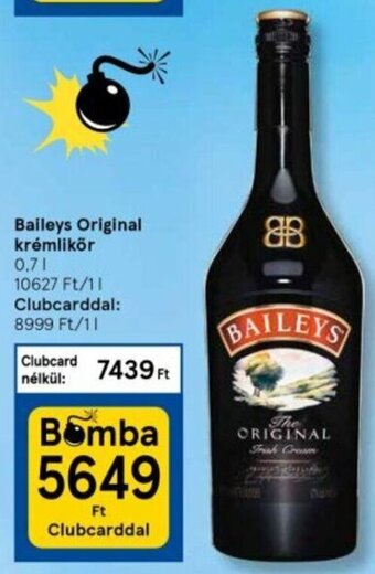 Tesco Baileys Original krémlikőr 0,7 l ajánlat