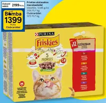 Tesco Purina Friskies alutasakos macskaeledel 12 x 85 g ajánlat