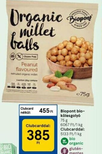 Biopont bio-kölesgolyó 75 g