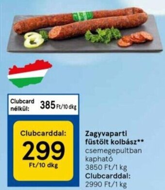 Tesco Zagyvaparti füstölt kolbász 10 dkg ajánlat