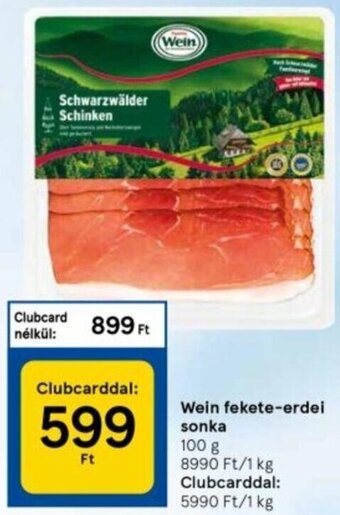 Tesco Wein fekete-erdei sonka 100 g ajánlat