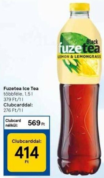 Tesco Fuzetea ice tea 1,5 l ajánlat