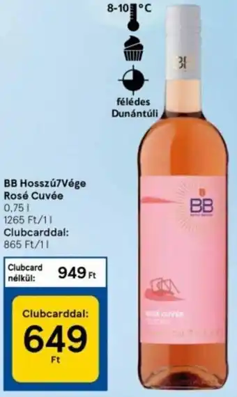 Tesco Bb Hosszú7Vége Rosé Cuvée 0,75 l ajánlat