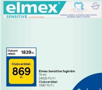 Tesco Elmex Sensitive fogkrém 75 ml ajánlat