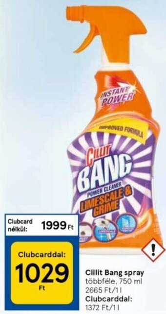 Tesco Cillit Bang spray 750 ml ajánlat