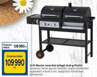 Tesco Grill Master amerikai jellegű duál grillsütő 1 db ajánlat